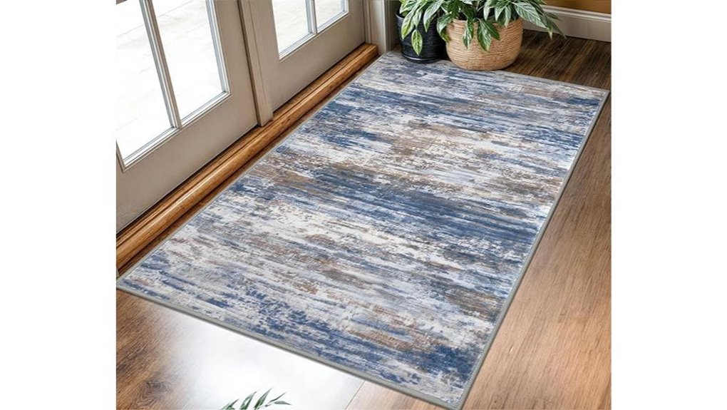 modern abstract 3x5 entryway rug