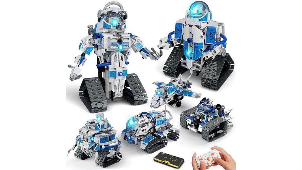 modular app controlled stem robot kit