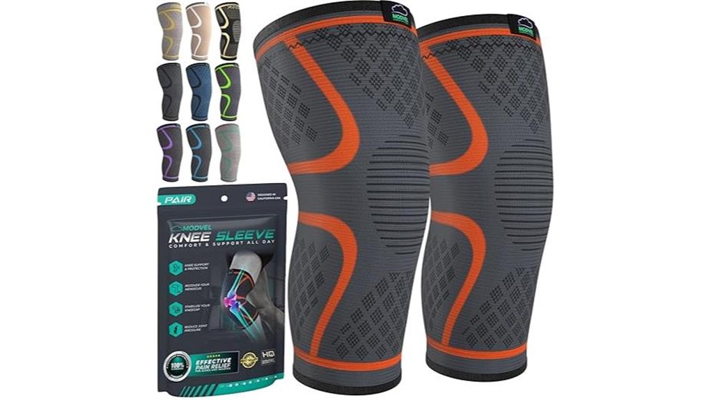 modvel two pack knee braces