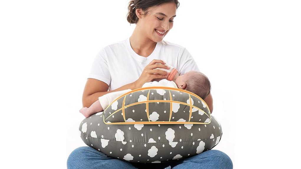momcozy nursing pillow with guard