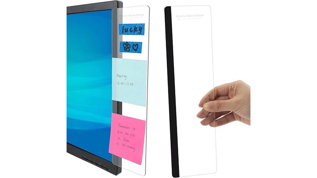 monitor mounted sticky note holders
