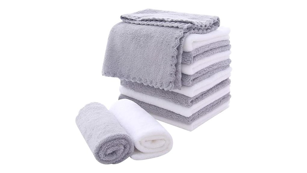 moonqueen 12 pack microfiber washcloths