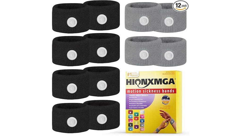 motion sickness wristbands pack