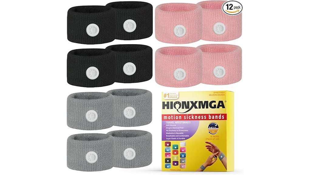 motion sickness wristbands sixpairs