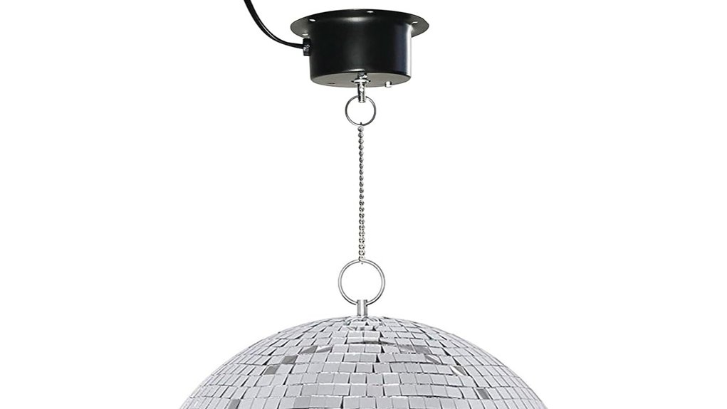 motorized hanging mirror ball rotator