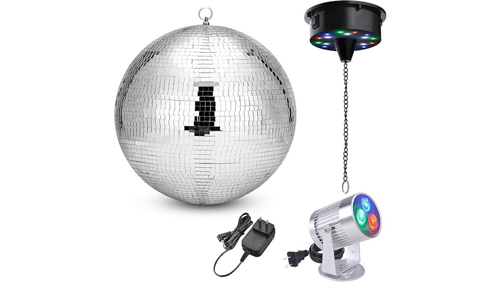 motorized rgb disco ball