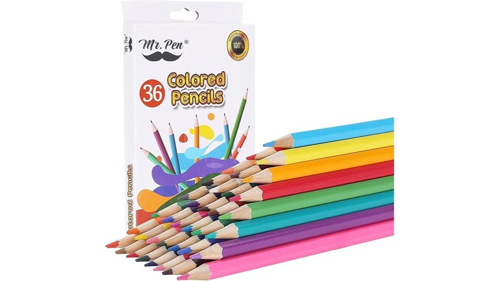 mr pen 36 pack colored pencils
