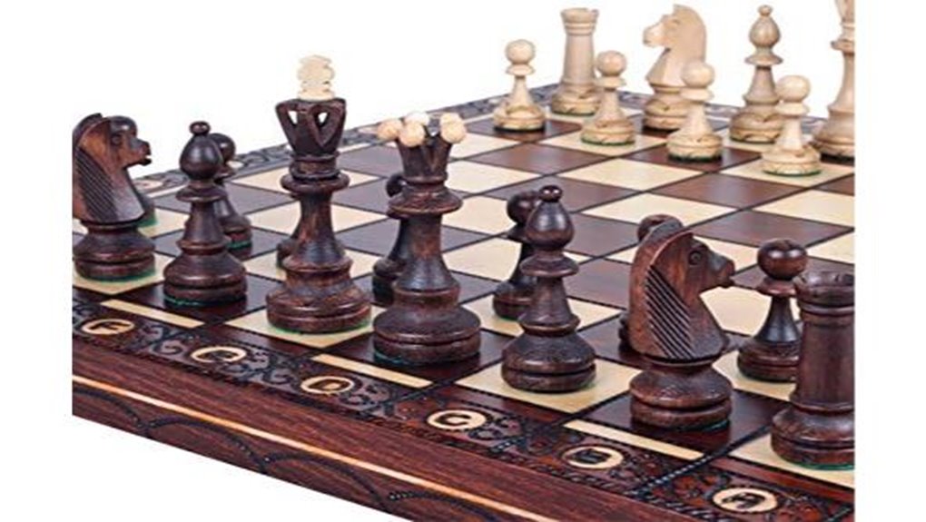 muba handcrafted wooden chessboard set