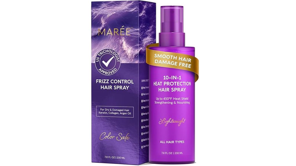 multi benefit heat protection spray