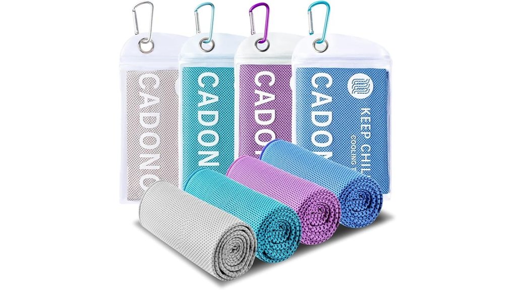 multicolor cooling microfiber sports towels