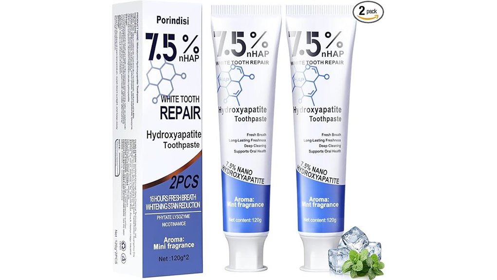nano hydroxyapatite fluoride free toothpaste