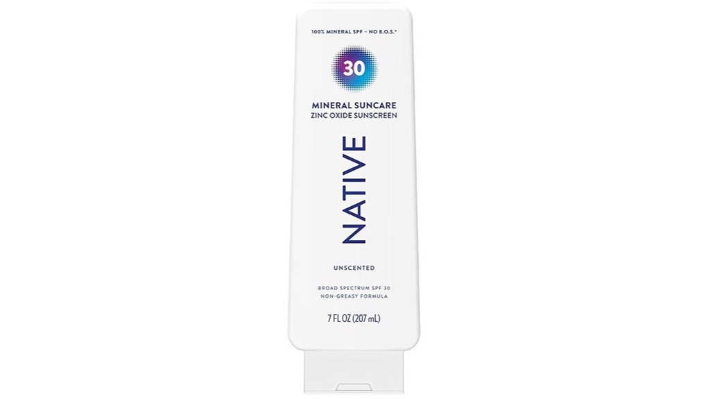 native unscented spf 30 mineral