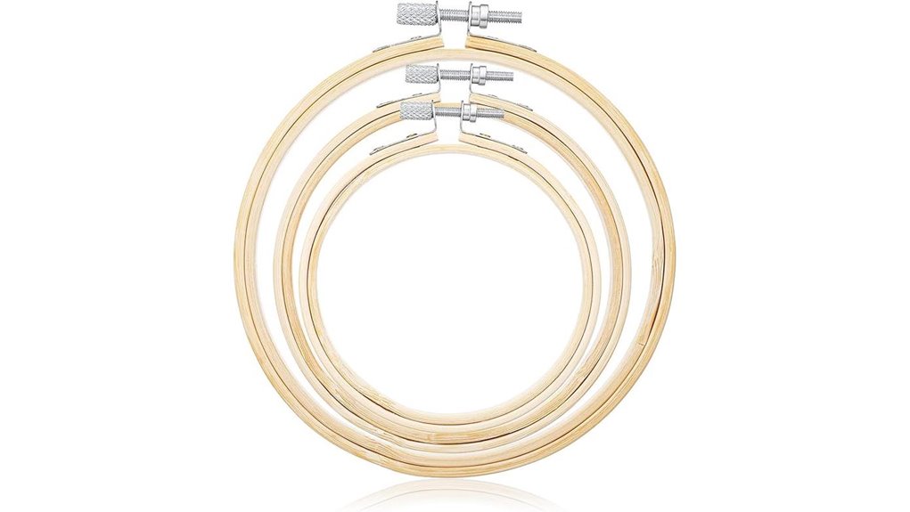 natural bamboo embroidery hoops