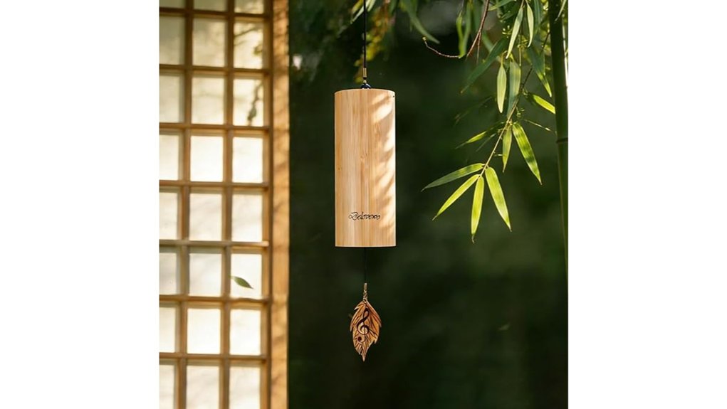 natural bamboo g chord windchimes