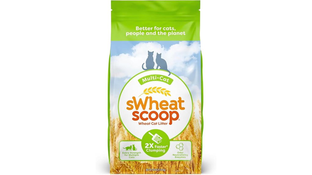 natural wheat multi cat litter