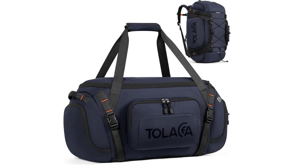 navy 40l 3 in 1 gym duffle