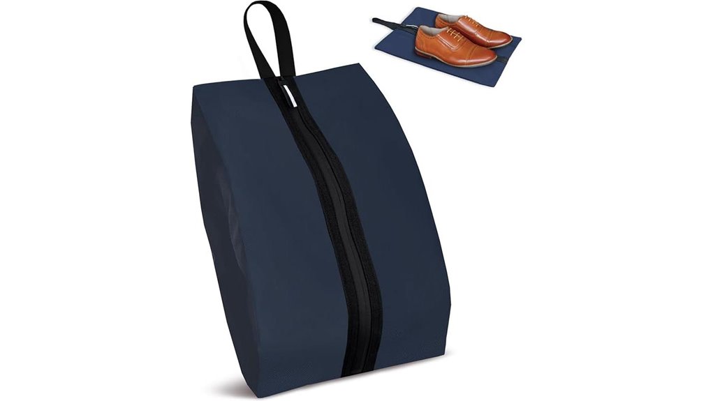 navy blue waterproof shoe bag