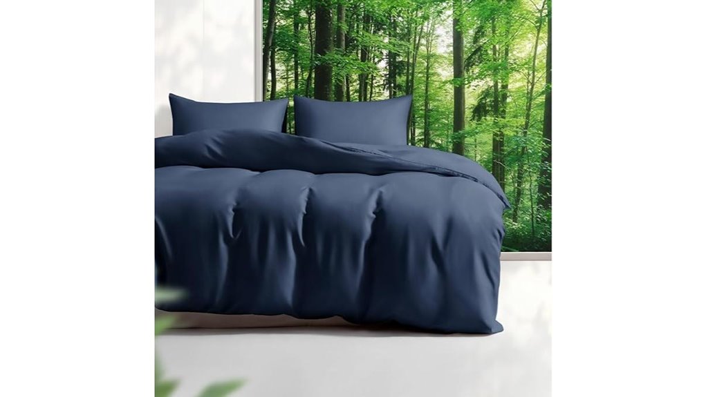 navy tencel lyocell king duvet