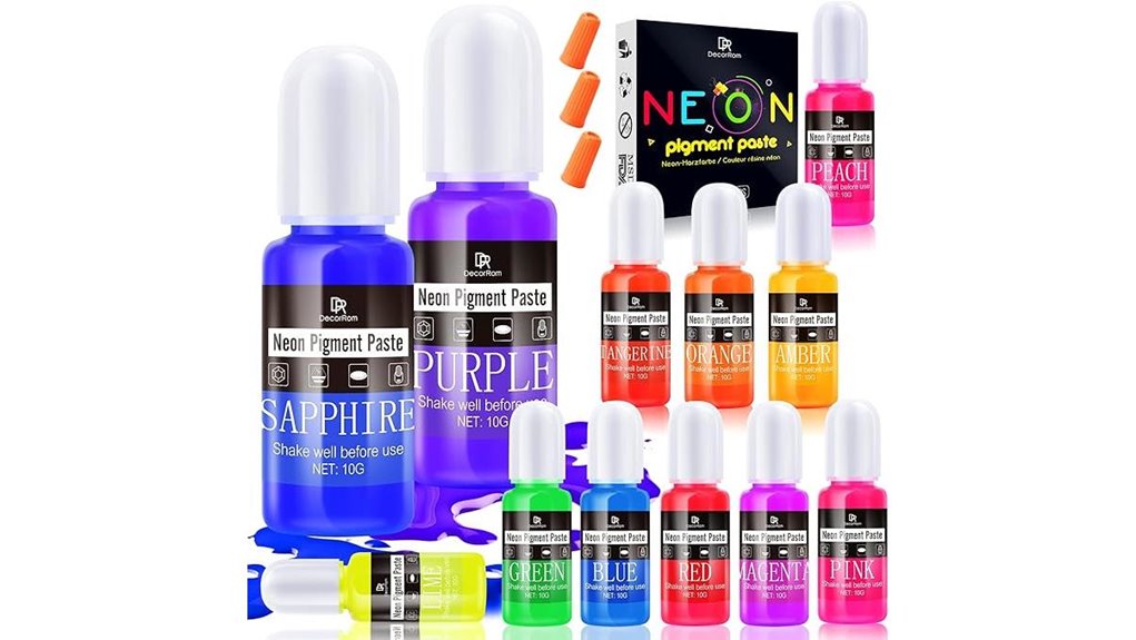 neon epoxy pigment paste kit