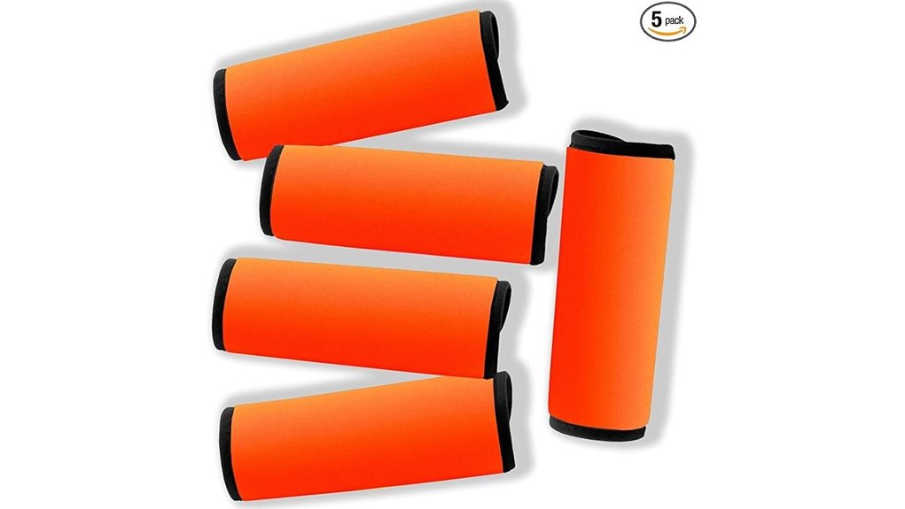 neon neoprene luggage handle wraps