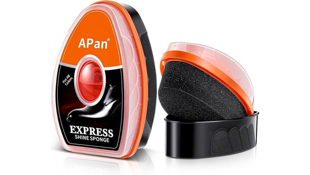 neutral clear shoe polish sponges