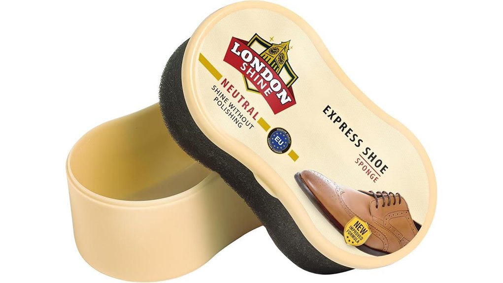 neutral leather shoe sponge