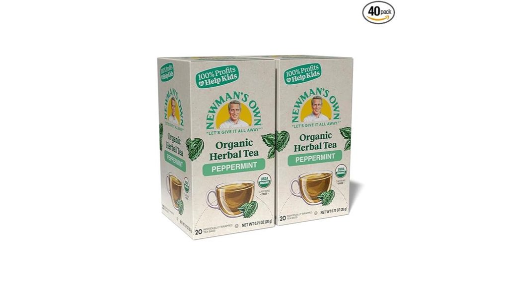 newman s own organic peppermint tea