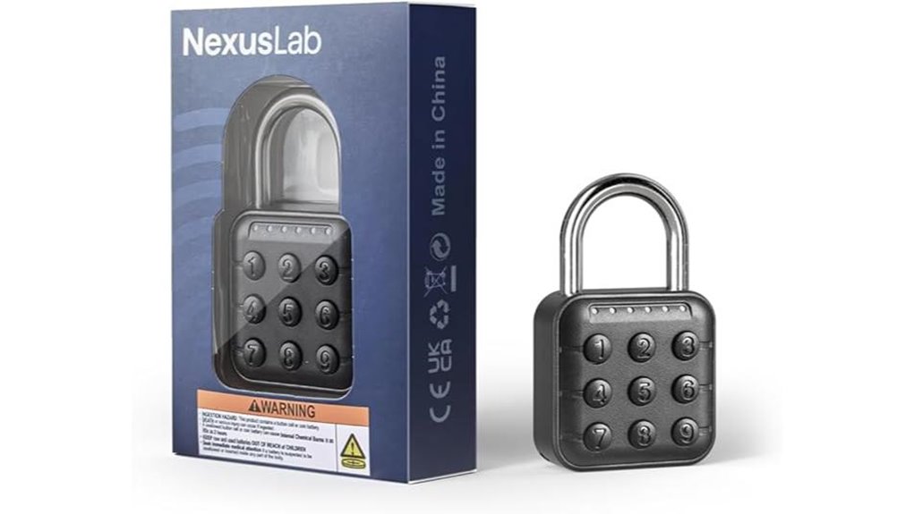 nexuslab six digit waterproof padlock