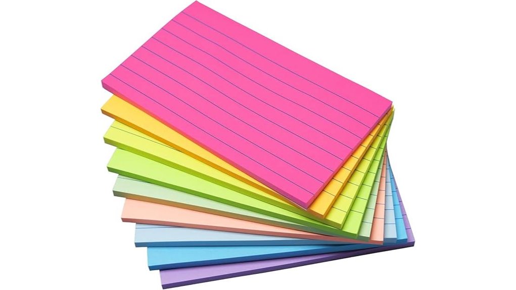 nine pack large 3x5 sticky notes