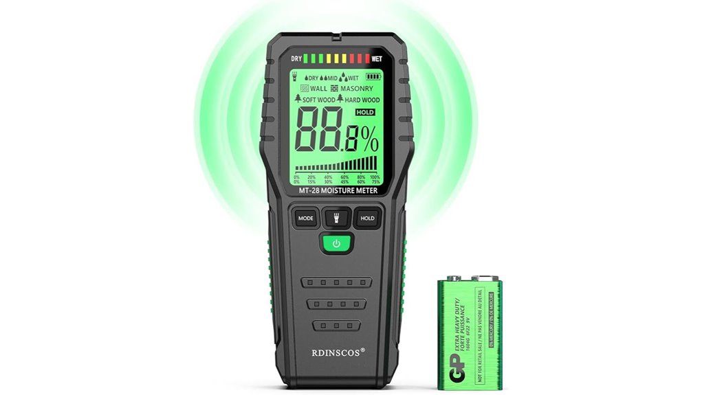 noninvasive wall and wood moisture