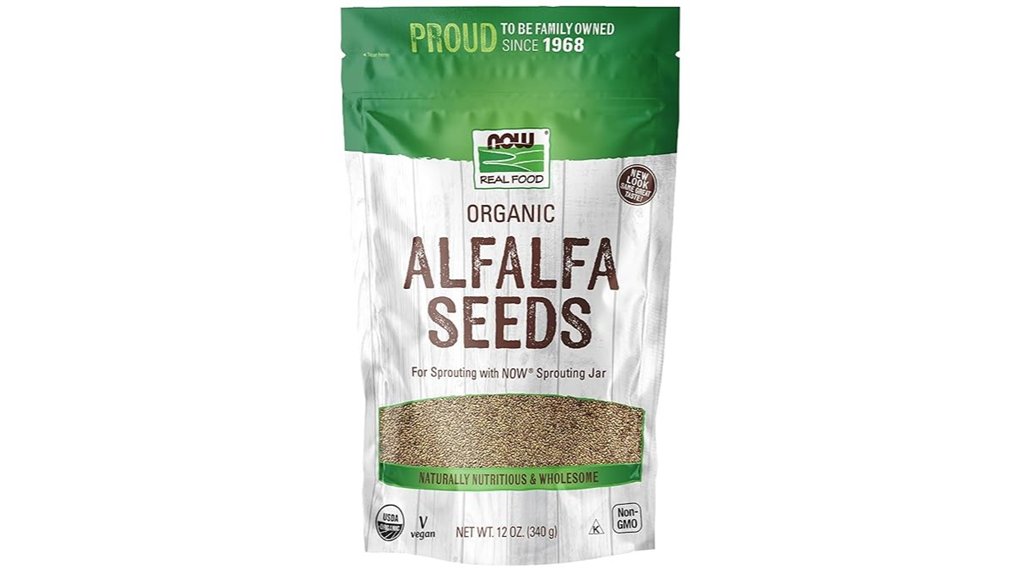 now foods organic alfalfa seeds