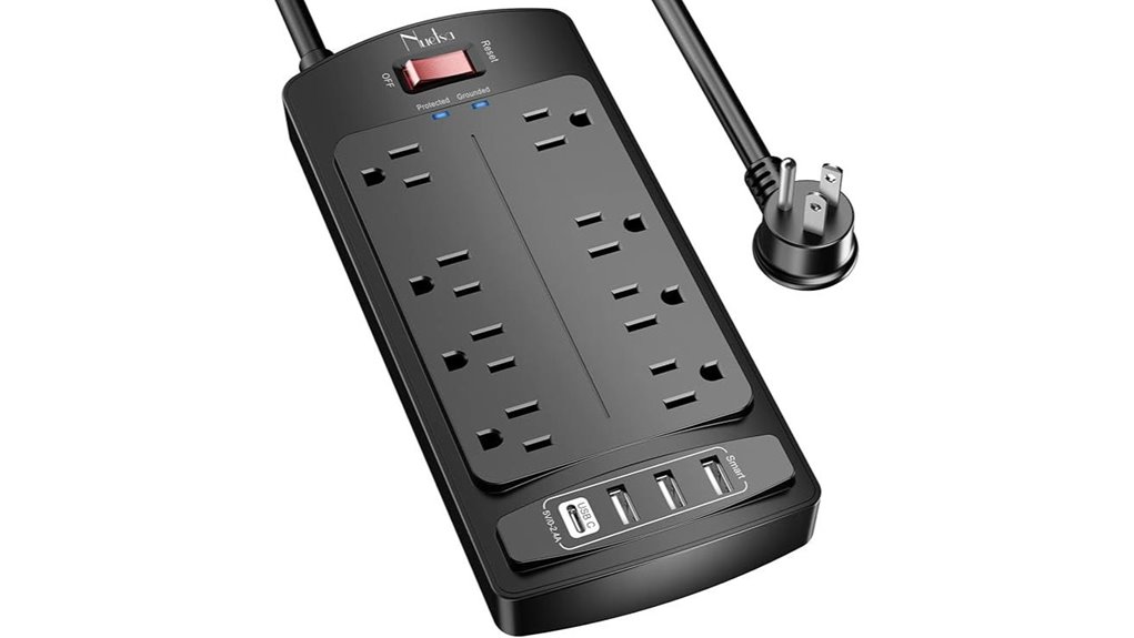 nuetsa eight outlet surge protector