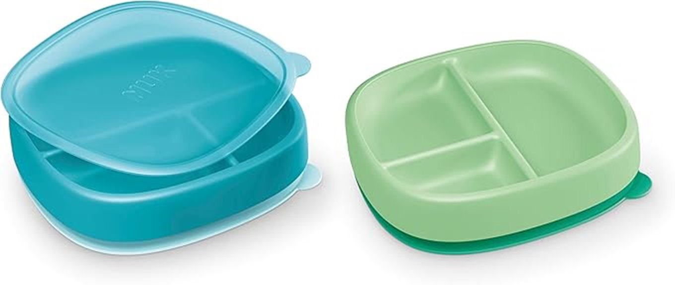 nuk suction plates and lid