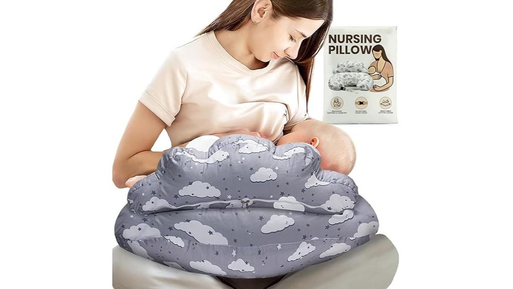 nursing pillow with fence