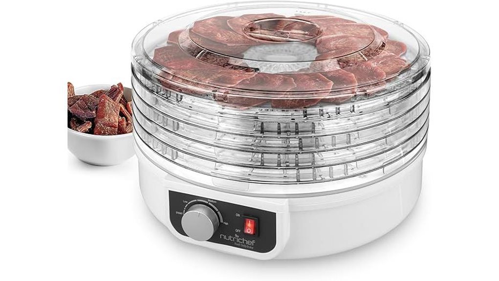 nutrichef five tray food dehydrator