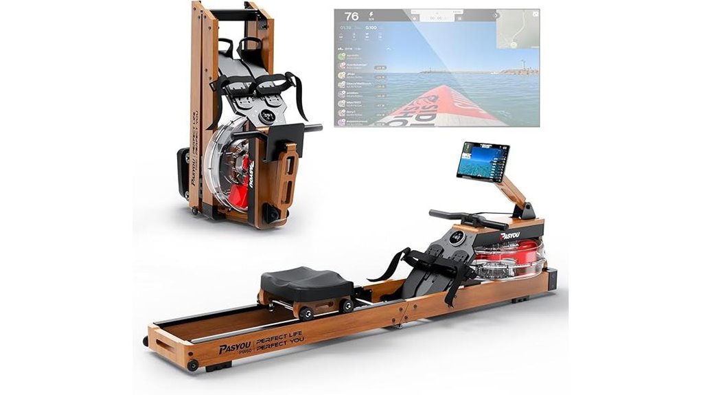 oak bluetooth water rower