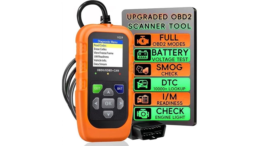 obd2 code reader voltage tester