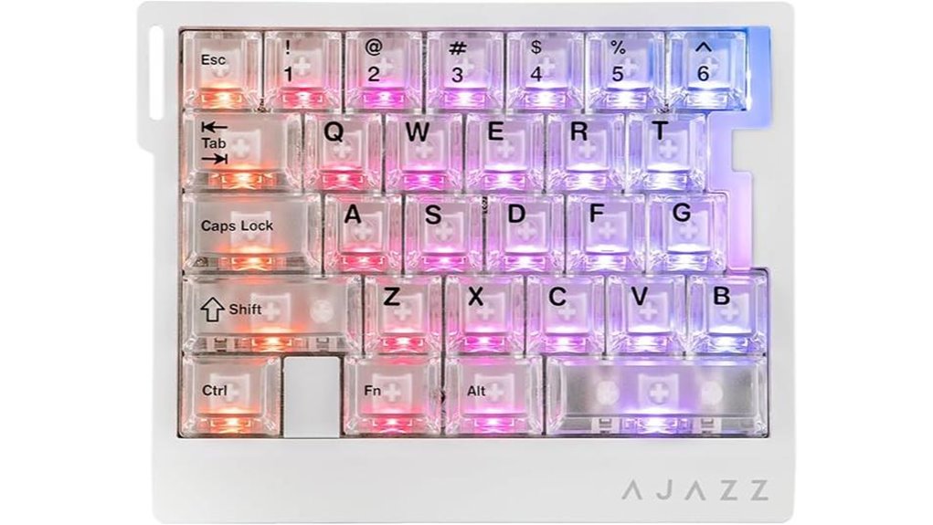 one handed rgb gaming keyboard