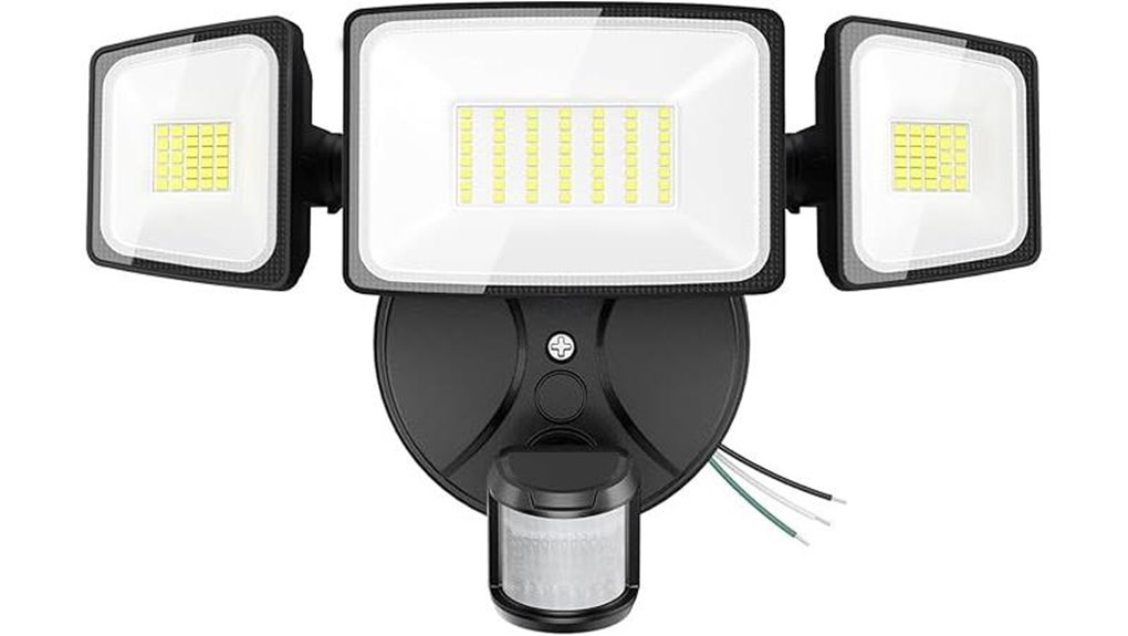 onforu 75w led motion sensor floodlight