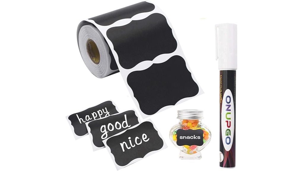 onupgo 180 piece chalkboard labels