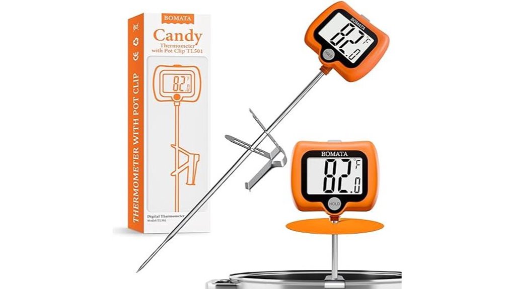orange digital candy thermometer