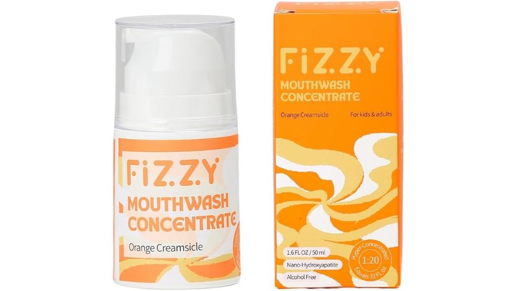 orange fizzy nano hydroxyapatite mouthwash
