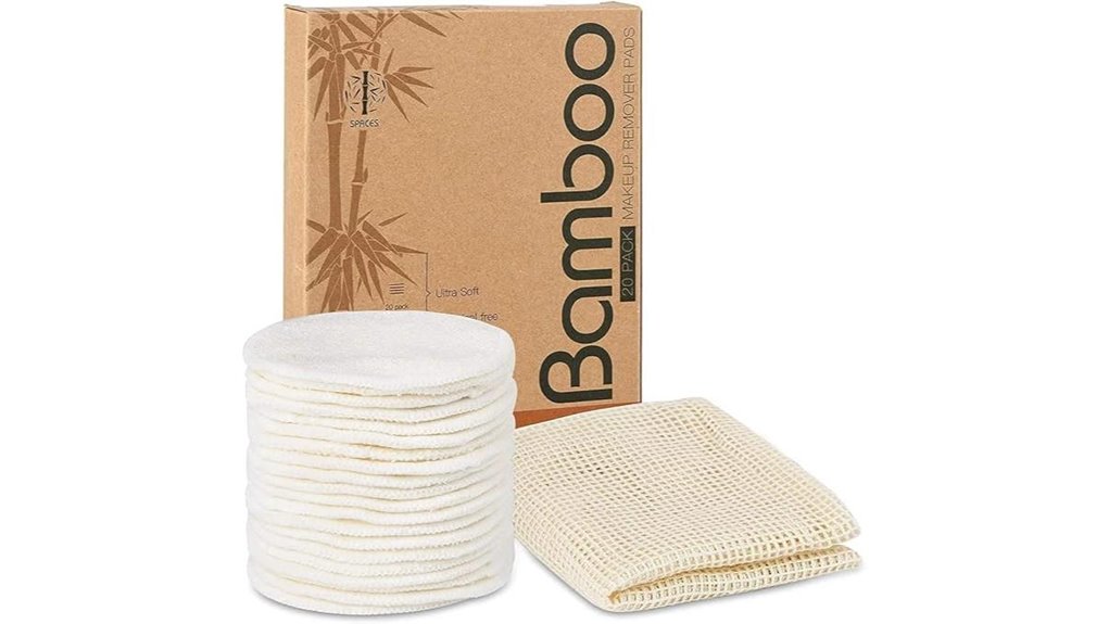 organic bamboo cotton makeup pads