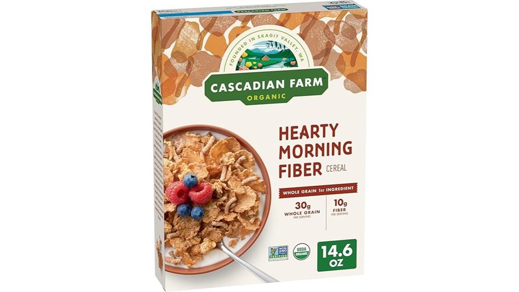 organic hearty morning fiber cereal