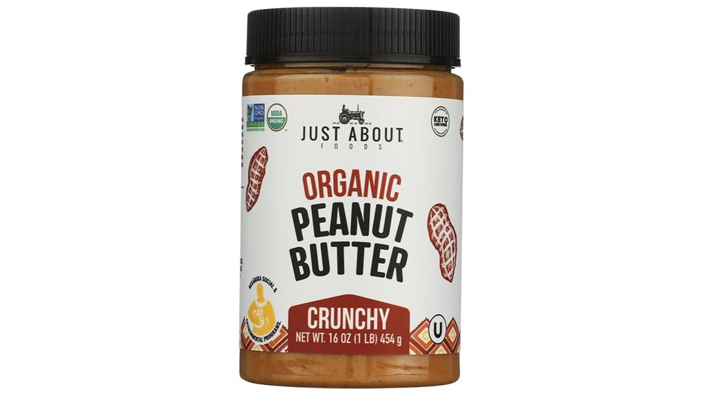 organic keto crunchy peanut butter