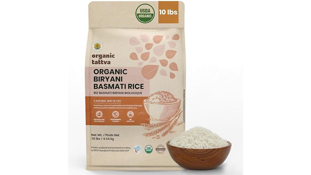 organic long grain basmati rice