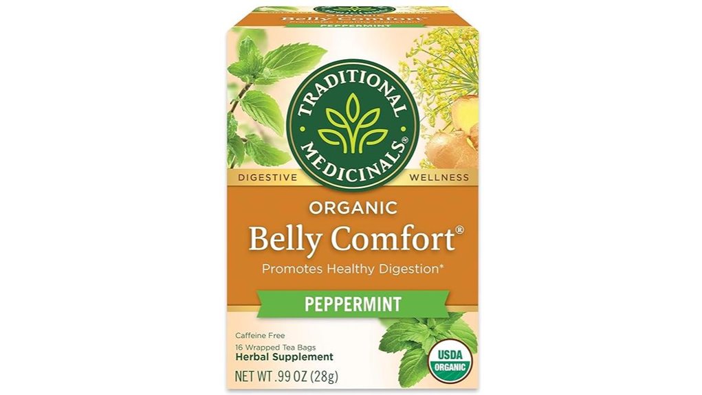 organic peppermint digestive tea