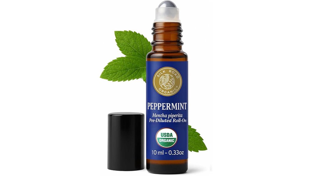 organic peppermint essential oil roll on