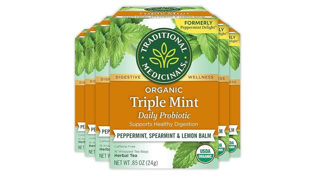 organic peppermint probiotic tea