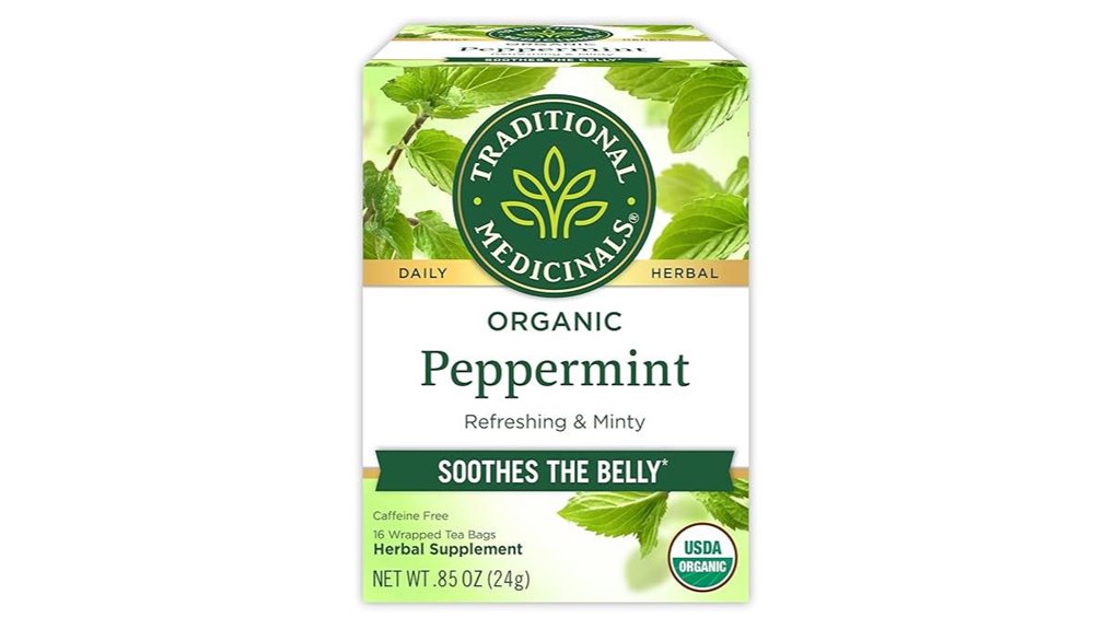 organic peppermint tea 16 bags